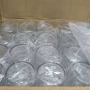Nuogo 90 Pcs Plastic Cylinder Vases Tall Plastic Flower Vases for Centerpieces Hurricane Candle Holder for Home Wedding Office Party Formal Dinners Decorations (4''/6''/8'')