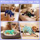 Bienbee Dog Pajamas, 4 Pack Dog Recovery Suit Shedding Suit Cute Soft Puppy Clothes Dogs Pjs Onesies Jammies Adjustable Breathable & Stretchy Clothes for Dogs Girl Boy Puppy-S