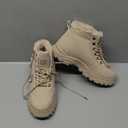 Womens Snow Boots Warm Winter Boots Ladies Fur Lined Ankle Boots Lace Up Outdoor Booties Anti-Slip Sneakers Waterproof Walking Shoes (10, Brown)