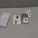 Magnetic Privacy Case for iPhone 15 Pro Max [DIY Glitter Cardstock] [Invisible Magnetic Kickstand] Built-in Anti Peep Screen Protector, Camera Protection Full Body Glitter Case for Women - Clear