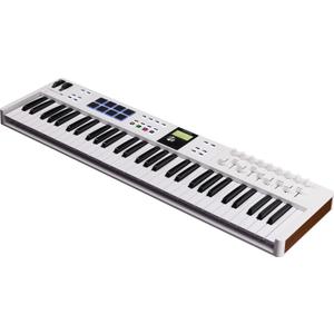 Arturia KeyLab Essential mk3  61 Key USB MIDI Keyboard Controller with Analog Lab V Software Included (White)