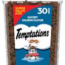 Temptations Cat Treats Classic Crunchy and Soft Cat Treats, Savory Salmon Flavor, 30 oz. Tub (1.88 Pound (Pack of 1))