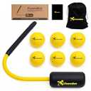 Baseball & Softball Rope Swing Trainer - Innovative High-Density Foam Bat Design for Real Swing Feel & Better Feedback, Batting Training Tool, Hitting Aid for Youth & Beginners