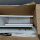 COMHOMA Makeup Vanity Desk with Mirror and Lights, Vanity Table and Chair Set with 5 Drawers and Charging Station, Bedroom Dresser LED Mirror Stepless Dimmable & 3 Color Modes Adjustable, Pearl White (Large)