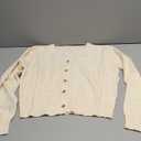 Cropped Cardigan Button Down Spring Lightweight Sweaters 2026, L