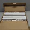 Cord Hider Kit 126in (8 x L15.7in) - ZhiYo Cable Covers for Wires on Wall, Wire Hider for Wall Mounted TV, White Cable Raceway, Paintable Cord Cover Cable Management for Home Office, W1.54in x H0.75in