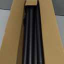 Zeerobee Curtain Rods for Windows 66 to 120, 1 Inch Industrial Wrap Around Black Curtain Rod, Indoor/Outdoor Room Divider Adjustable Drapery Pole, 66"-120"