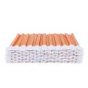 AAwipes 4.92" Lint Free Swabs (100 pcs, Large Flat Sqaure Head 13.5 mm/0.53", Orange, Polyester) Cleanroom Polyester Swabs Multi-Purpose Swab Sticks Microfiber Cleaning Swabs (A5125A)