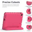 for Walmart Onn 7 inch Tablet Case Gen 3 2022(Model:100071481), Light Weight Shockproof Durable Kids Cases with Convertible Handle Stand for Boys Girls, Rose