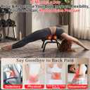 Mini Inversion Table with Back Massage Roller, Back Stretching Machine for Back Pain Relief, Easy to Assemble & 297LBS Weight Capacity, Spinal Decompression Table for Home Gym