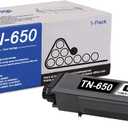TN650 TN 650 TN620 High Yield Toner Cartridge Black Compatible - HIYO 1 Pack TN-650 Toner Cartridge Replacement for Brother TN650 for HL-5240 5380DN MFC-8860DN 8880DN 8890DW DCP-8080DN 8085DN Printer