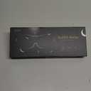 MZOO Luxury Sleep Mask for Back, Side Sleeper, Complete Light Blocking Sleeping Eye Mask Night Blindfold, 3D Zero Pressure & Spacious for Lash Extensions, Breathable Soft Eye Cover Flight Nap Travel (N-black (Silver Edge))