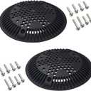 WGX1048E WGX1048EBLK Pool Drain Cover Pool Drain Port Cover Compatible with Hayward Suction and Dual Suction Outlet (2 Pack)