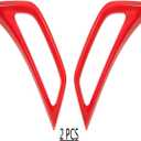 for Jeep JL Air Conditioner Outlet Vent Trim for 2018 2019 Jeep JL Wrangler Unlimited Red 2PCS