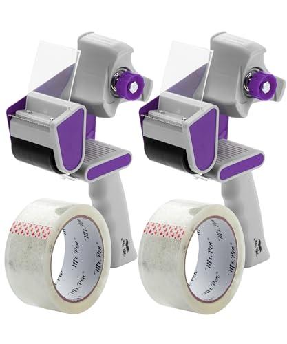 Mr. Pen- Packing Tape Dispenser Gun 1-Inch, 1 Pack with Heavy Duty Purple Tape Gun for Packaging Boxes and Moving