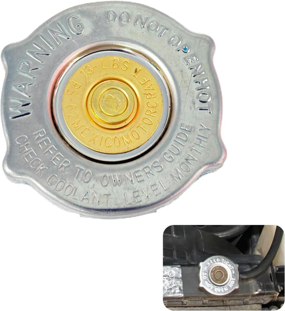 55116901AA 52028810AL Radiator Cap, Coolant Overflow Cap Compatible with 1997-2018 Chrysler 200 Sebring | Dodge Avenger Caliber Jouney Ram Van | Jeep Compass Grand Cherokee Patriot TJ Wrangler etc
