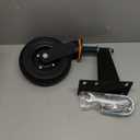 Eazy2hD 6 Inch Gate Wheel, 500Lbs Heavy Duty Gate Wheel with Brake, 360 Rotation Fence Gate Wheels, Spring Loaded Gate Caster for Wooden, Farm, Cattle & Metal Tube Swing Gate with Screws Screwdriver