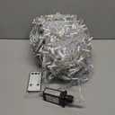 59 Ft 720 LED Christmas Icicle Lights Outdoor 8 Modes Waterproof Icicle String Lights with 120 Drops Icicled Fairy Twinkle Light with Remote for Xmas Decor Wedding Indoor (Cold White)