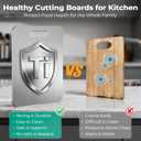 Katuchef Titanium Cutting Board - Upgraded 100% Pure Titanium Cutting Boards for Kitchen Non Toxic, Double Sided Food Grade Hygiene Non Moldy Dishwasher Safe Meat Fruit Metal Board (1PC 8x11.5 Inch)