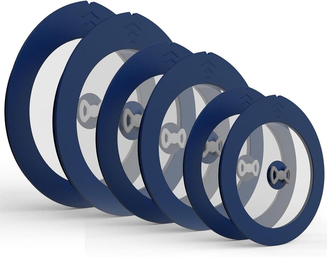 6 Pack Replacement Lids for Pyrex 7200-PC 2 Cup and 7201-PC 4 Cup and 7402-PC 6/7 Cup Glass Containers Bowl Storage Cover Leakproof