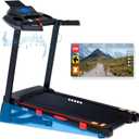 Treadmills for Home, 15% Auto Incline, 0.5-10 MPH, 18" Belt, 3 HP, 350lb Capacity, Foldable, Bluetooth App