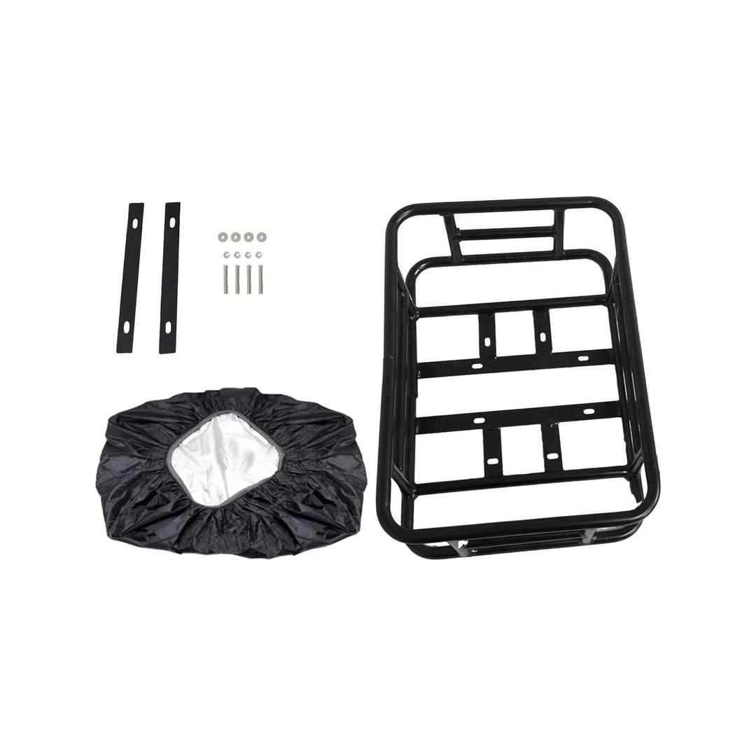 Bike Rear Basket Folding Bike Rack Basket with Removable Liner Bag and Quick Release Design Bicycle Bike Basket for Adult Carring Dogs,Pets,Cargo