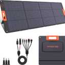 200W Portable Solar Panel Charger,Foldable Solar Panel for Power Station,QC3.0 USB-A &Type-C Output,25% High Efficiency,IP68,Integrated Design Sturdy Durable ETFE for Outdoor Camping,RV,Trip
