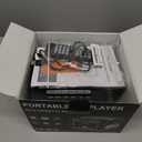 Greadio Boombox CD and Cassette Player Combo, 5000mAh Rechargable CD Player Boombox with Bluetooth Receive/Transmit/FM Radio/USB/TF/AUX/Remote Control, Boom Box Cassette Player for Home Outdoor (Black)