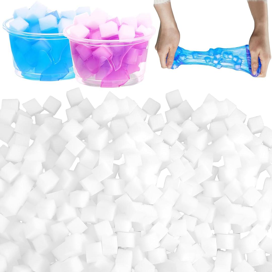 Junkin 1000 Pcs Jelly Cubes Charms Accessories for Boys and Girls, DIY Art Crafts