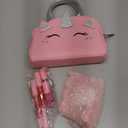 Kids Real Makeup Kit with Pink Unicorn Purse, Non Toxic Washable Make Up Set - Unicorn Toys for Girls Age 4-6, Valentines Day Gifts for Kids, Birthday Gift for Girl Ages 3 4 5 6 7 8 9 10 Years Old