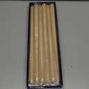 Ivory Cream 15 Inch Taper Candles - Pack of 12 Premium Unscented, Dripless & Smokeless Hand-Dipped Candles for Birthday, Wedding or Dinner Decorations and Formal Candlelighting