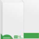 STICKGOO Drop Ceiling Tiles 2ft x 4ft, White Soomth Ceiling Tile 24 x 48in, Waterproof - Fire-Rated to Prevent Breakage Cover 80 Sq. Ft, Pack of 10 PVC Tiles
