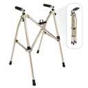 Stander Wonder Walker Lite, Lightweight Folding Mobility Aid for Adults, Seniors, and Elderly, Collapsible Travel Assistant with Rubber Feet for Support, Desert Sand