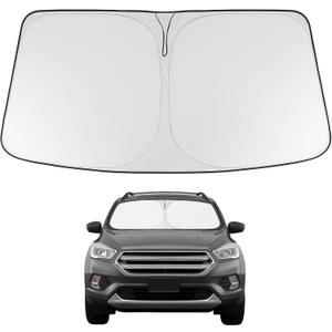 Proadsy 2025 Upgrade Windshield Sun Shade Custom Fit 2013-2019 Ford Escape Foldable Front Sunshade Protector Sun Visor Blocks UV Rays Keep Car Cooler