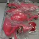 6 Pack Flamingo Christmas Decorations Yard Outside Waterproof Pink Plastic Reindeer Flamingo Stake for Christmas Lawn Garden Outdoor Sign Xmas Gifts for Women Mom