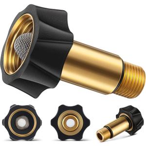1 Pack Garden Hose to Pressure Washer Adapter 3/4"Female to 3/8" Male Water Inlet Fitting Parts Compatible with Simpson Cleaning for Multiple Pressure Washer Pumps (Compatible with 7110166)