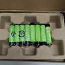 Amazon Basics 16-Pack Rechargeable AAA NiMH Performance Batteries, 800 mAh, 1.2V, Recharge up to 1000x Times, Pre-Charged