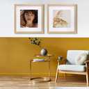VNVNK 17x17 Frame Natural Wood Color, Perfect for 17x17 Inch Picture without Mat or 13x13 Inch Picture with Mat, Home Wall Decor Picture Frame-1 PCS