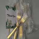 Gold Silverware Set, Briout 40 Piece Stainless Steel Flatware Cutlery Set Service for 8 Luxury Square Tableware Thick Knife Fork Spoon for Home Kitchen Restaurant Wedding, Mirror Polished