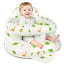 Inflatable Baby Seat for 3-36 Months, Baby Seats for Infants for Sitting Up with Back Support Built in Air Pump, Surround Sit Me Up Floor Seat for Baby Chair for Learning Sit, Feeding (Dinosaur)