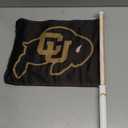 Desert Cactus University of Colorado UC Flag - 3 x 5 Feet Buffaloes Banner, Indoor/Outdoor Durable Fabric, 100% Polyester Design (Style 3) (Black)