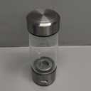 Upgrade Hydrogen Water Bottle, Hydrogen Water Generator with Advanced SPE PEM Technology, 420ml(14OZ) Hydro Water Machine, Portable Water Ionizer for Travel, Office, Fitness & Everyday Hydration (Silver)