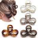 Markuii 3.9 Inch Hair Claw Clips Large Glossy No Slip Hair Clips for Women Long and Medium to Thick Hair, 4 Pack