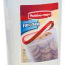 Rubbermaid 1.1 Gallon Plastic Food Canister, 6.4" x 6.4" x 10.4", Clear No Lid