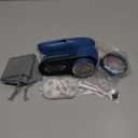 BEAUTURAL Fabric Shaver and Lint Remover, Sweater Defuzzer with 2-Speeds, 2 Replaceable Stainless Steel Blades, Battery Operated, Remove Clothes Fuzz, Lint Balls, Pills, Bobbles (Tufts Blue)