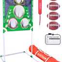 GoSports Red Zone Challenge Football Toss Game - Includes Target, 4 Footballs, Scoreboard and Case