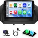 4G+64G Car Stereo Radio for Ford Escape 2013-2016 9inch Touchscreen Car Audio Receiver with Wireless Carplay Android Auto Support WiFi GPS Navigation Bluetooth FM SWC 32EQ AHD Backup Camera Mic