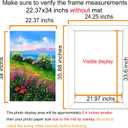 BESCRCL 22.37x34 Picture Frame Brown, Poster Frames Wall Hanging, Display Pictures 22.37 x 34 without Mat, 1 Pack