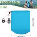 PATIKIL Stuff Sack, Waterproof Outdoor Storage Sack Portable Drawstring Dust Flap Bag Lightweight Sleeping Bag for Camping Hiking Travel
