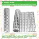 20 Pack Disposable Aluminum Grill Liners, 12" x 20" Rollable Grill Sheets for Grill Grates of Outdoor Charcoal BBQ
